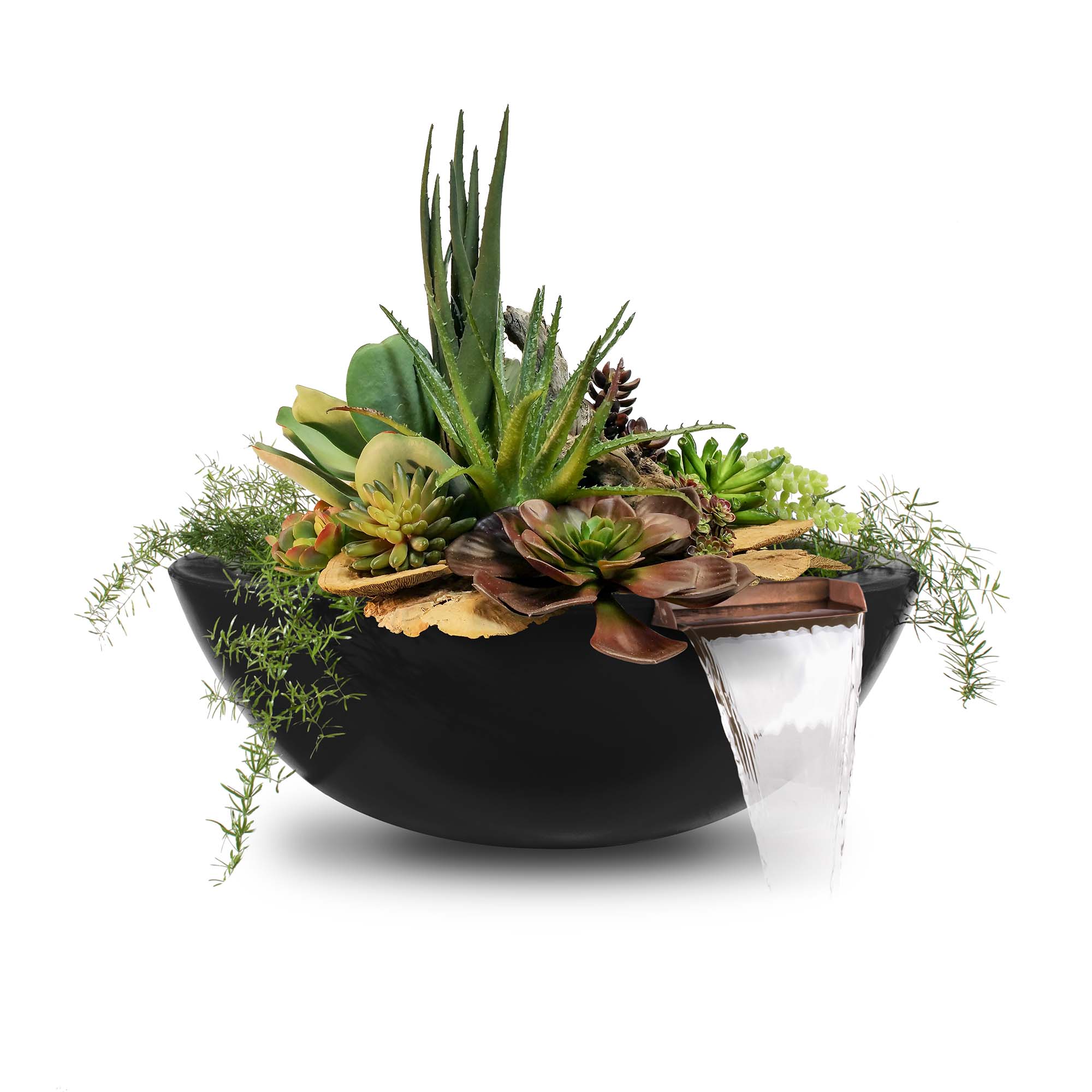 The Outdoor Plus Sedona Planter & Water Bowl - GFRC Concrete