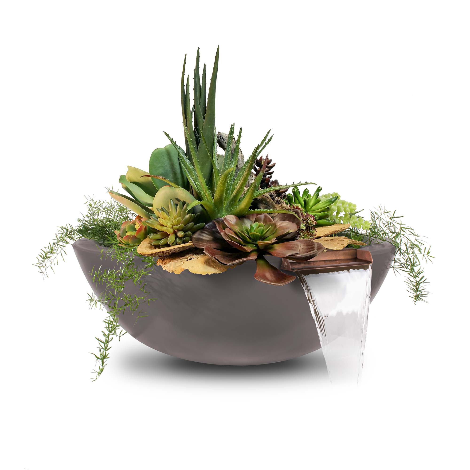 The Outdoor Plus Sedona Planter & Water Bowl - GFRC Concrete