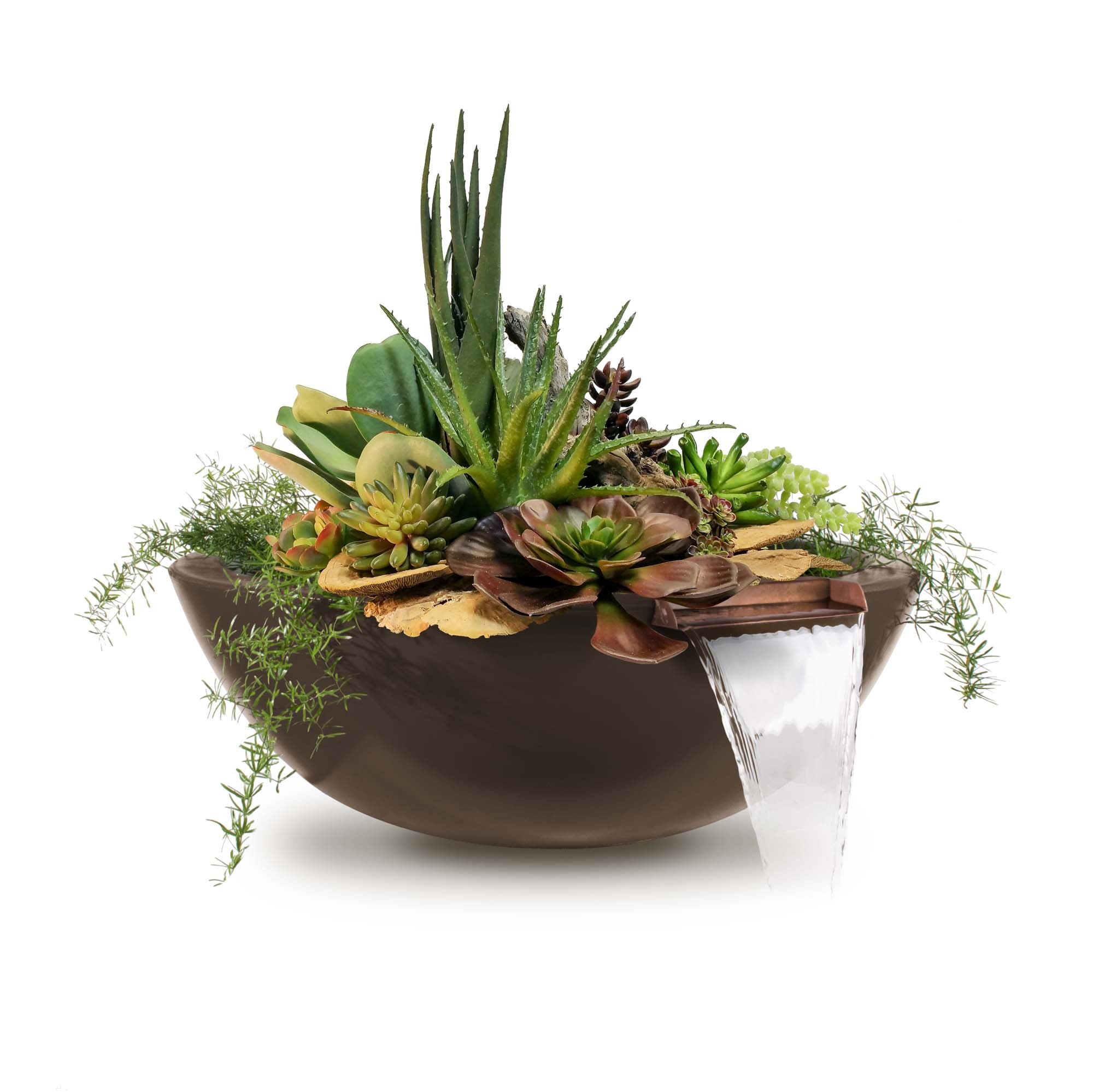 The Outdoor Plus Sedona Planter & Water Bowl - GFRC Concrete