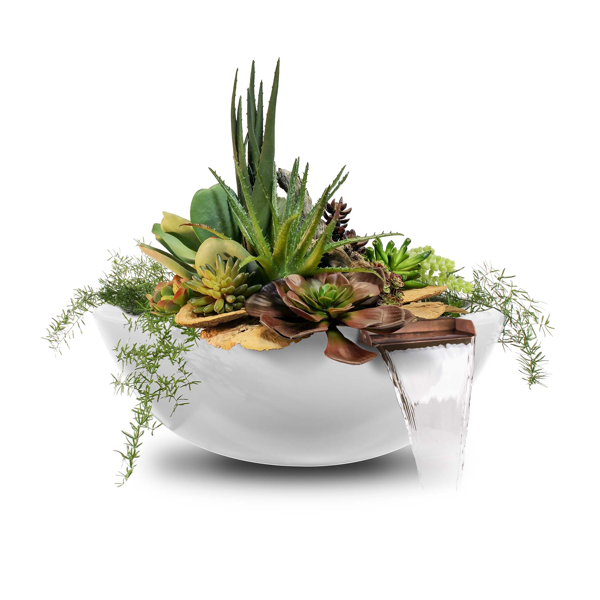 The Outdoor Plus Sedona Planter & Water Bowl - GFRC Concrete