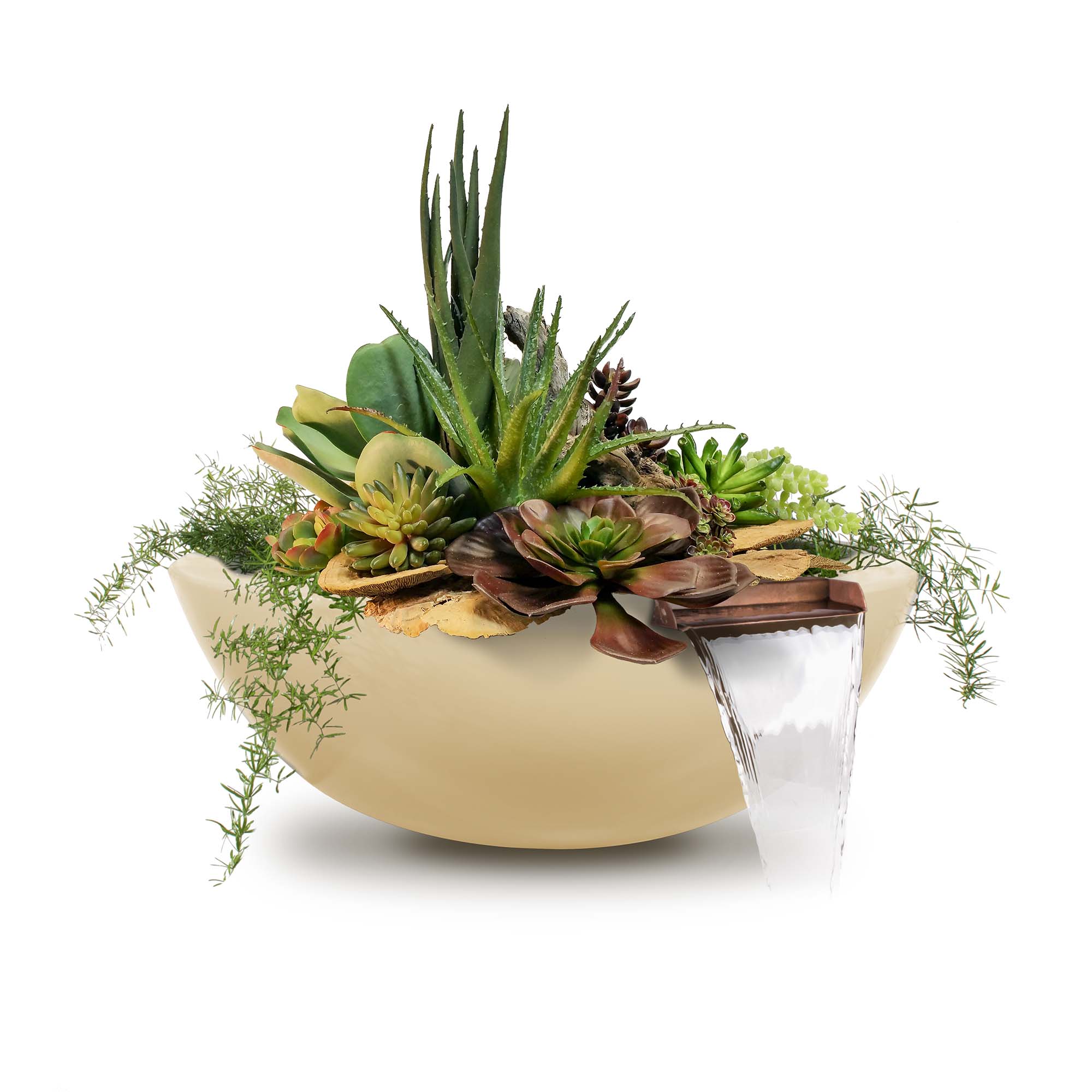 The Outdoor Plus Sedona Planter & Water Bowl - GFRC Concrete