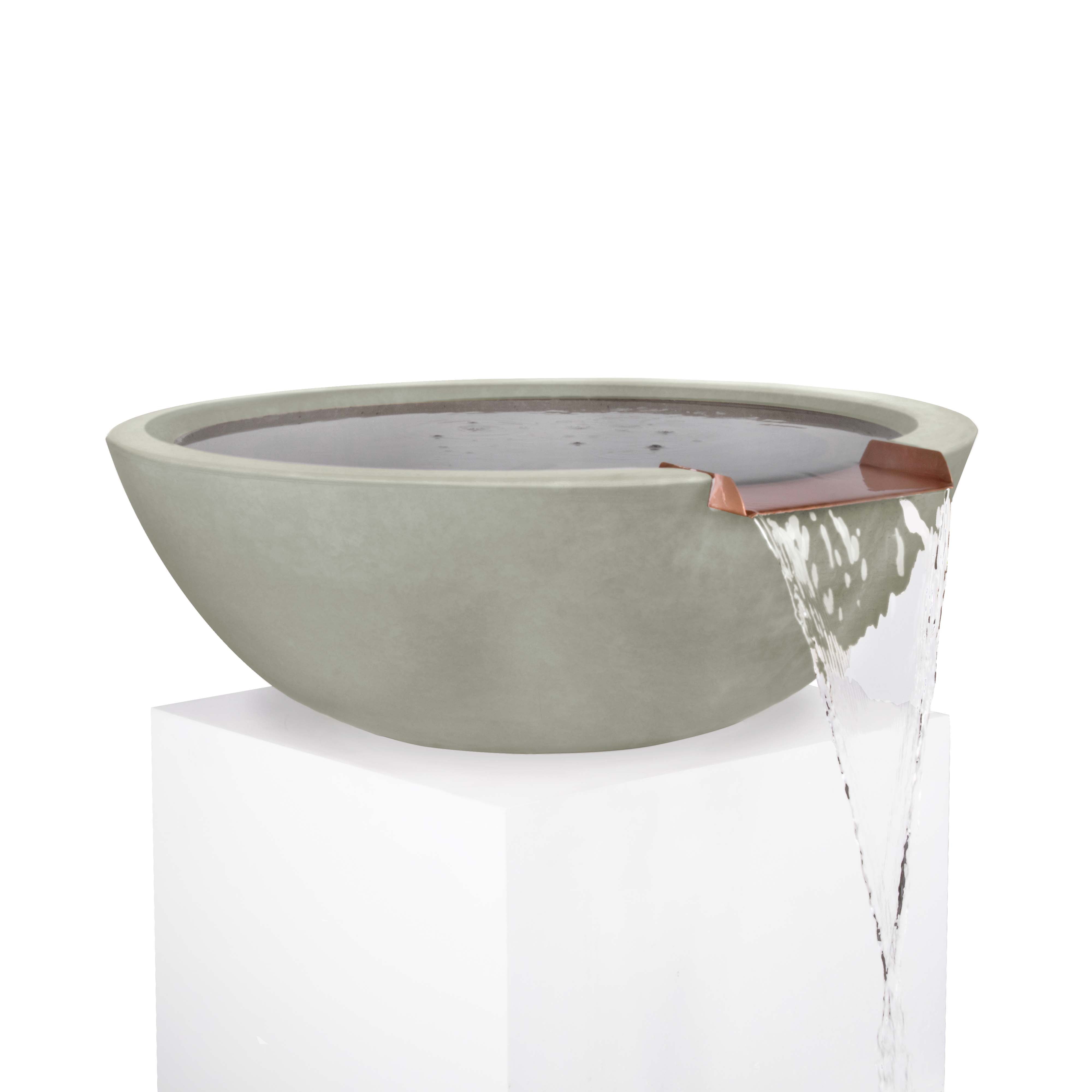 The Outdoor Plus Sedona Water Bowl - GFRC Concrete