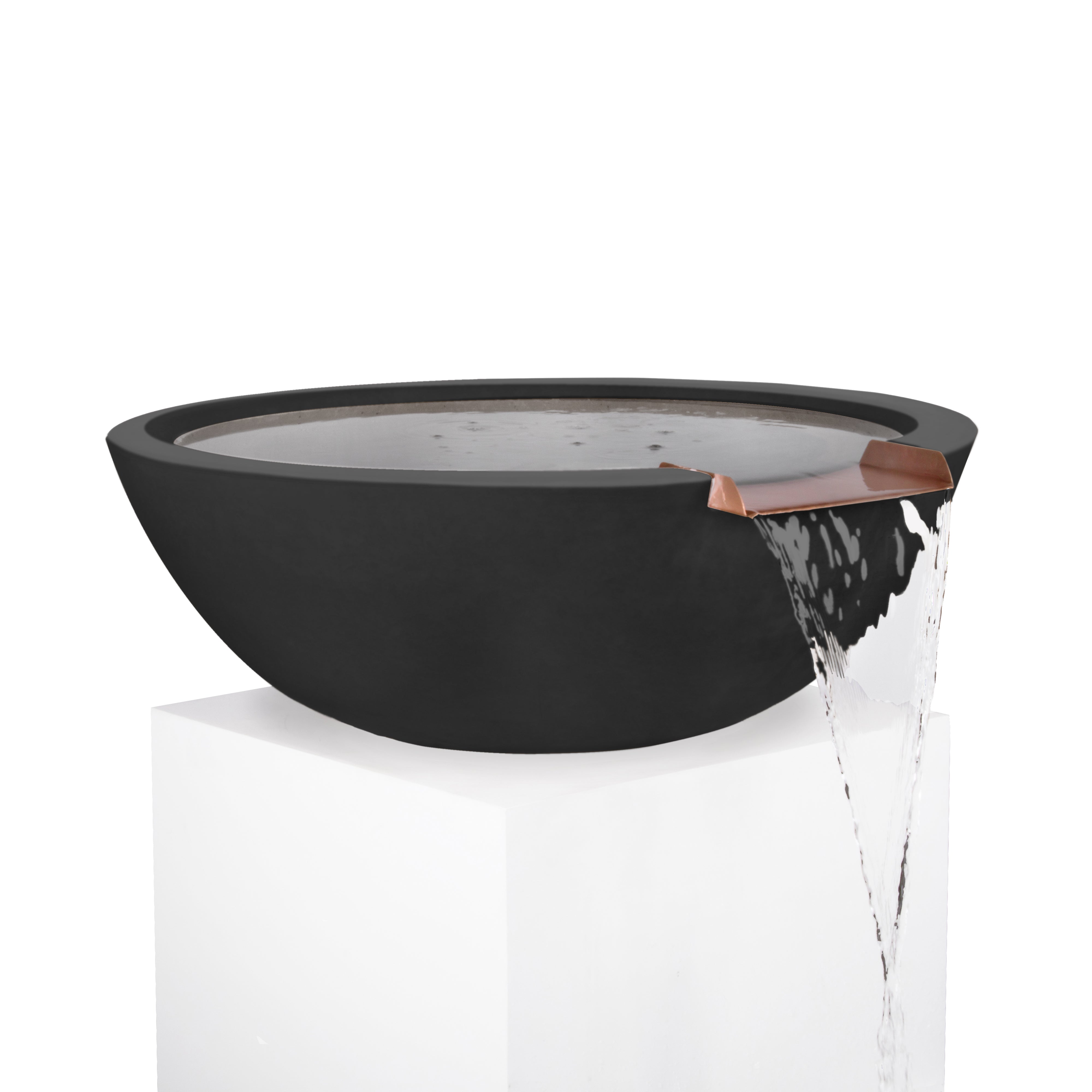 The Outdoor Plus Sedona Water Bowl - GFRC Concrete