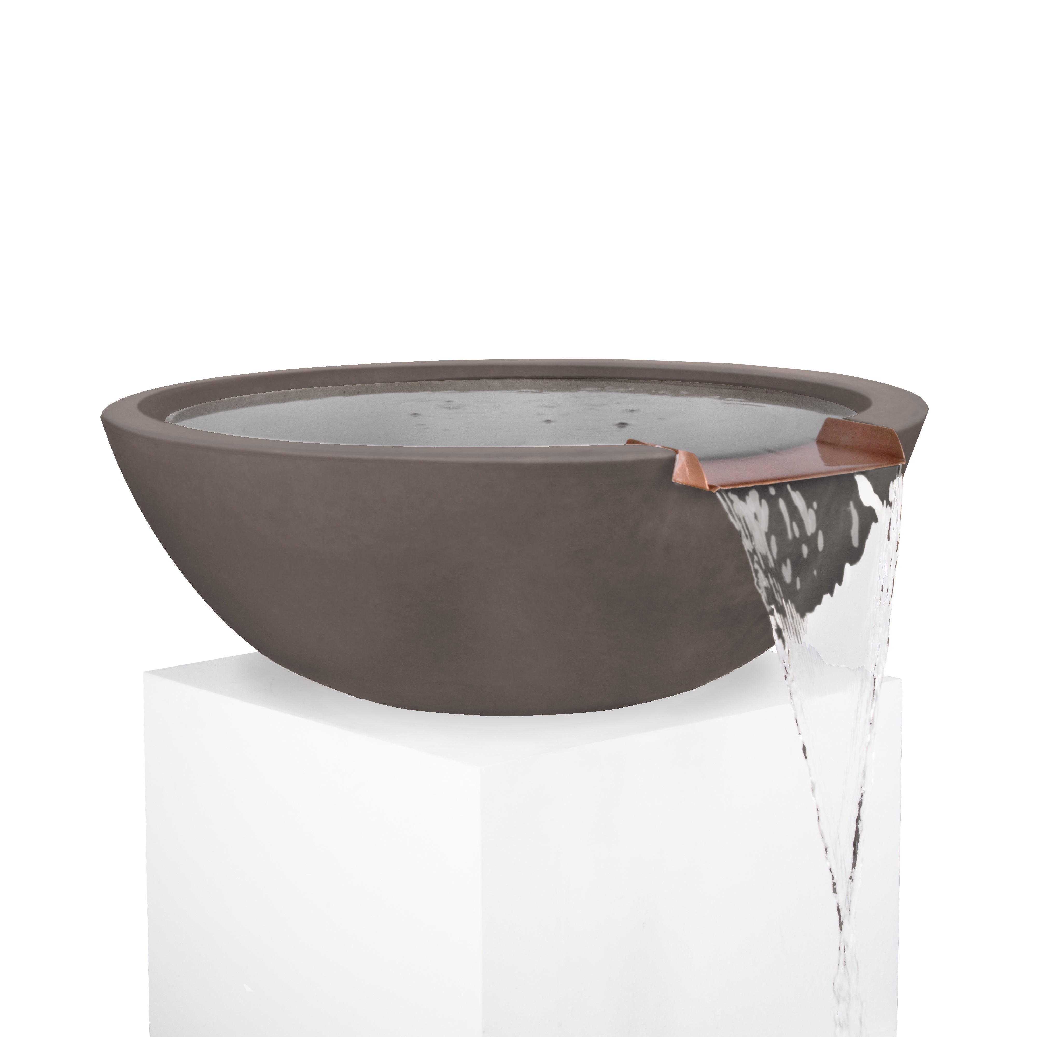 The Outdoor Plus Sedona Water Bowl - GFRC Concrete