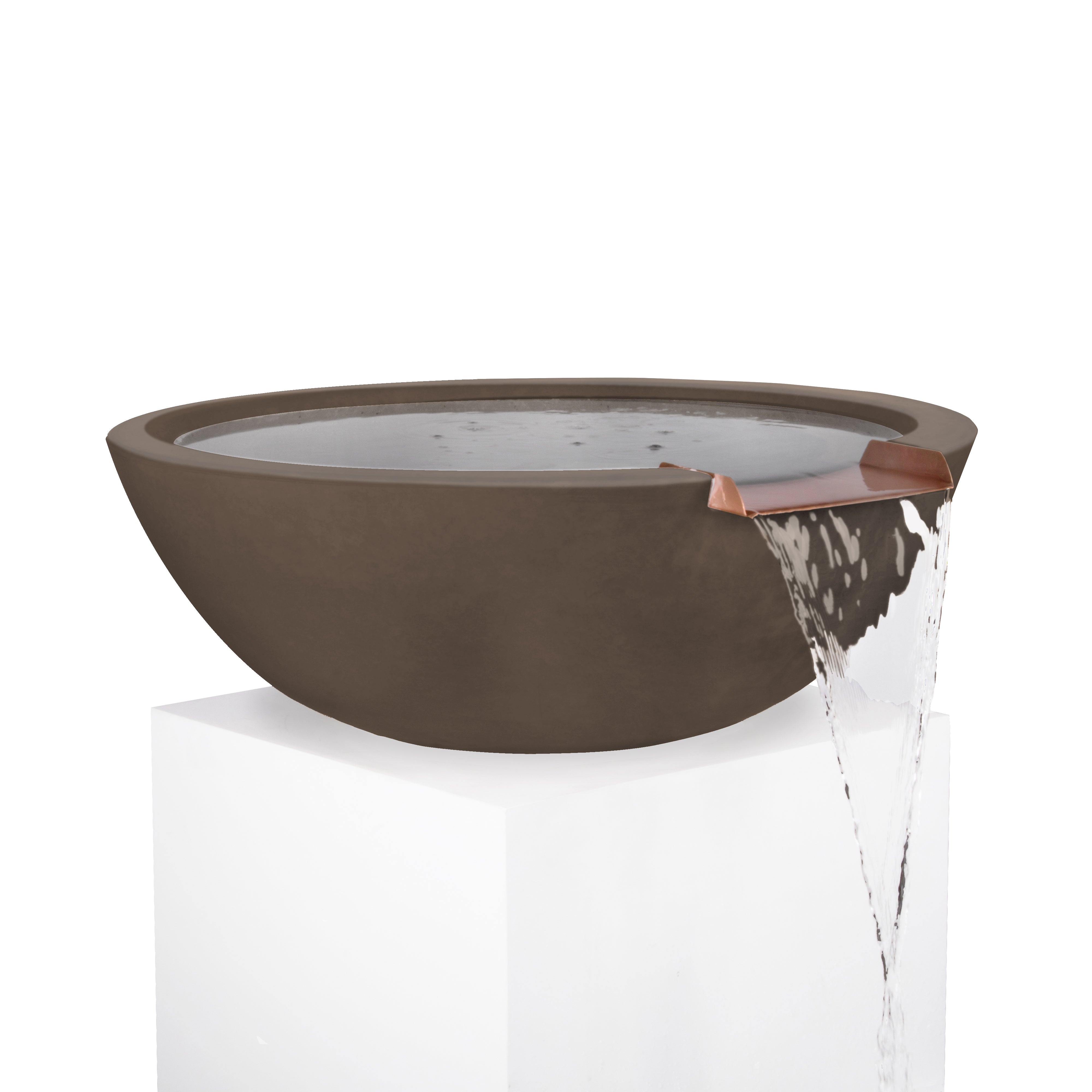 The Outdoor Plus Sedona Water Bowl - GFRC Concrete