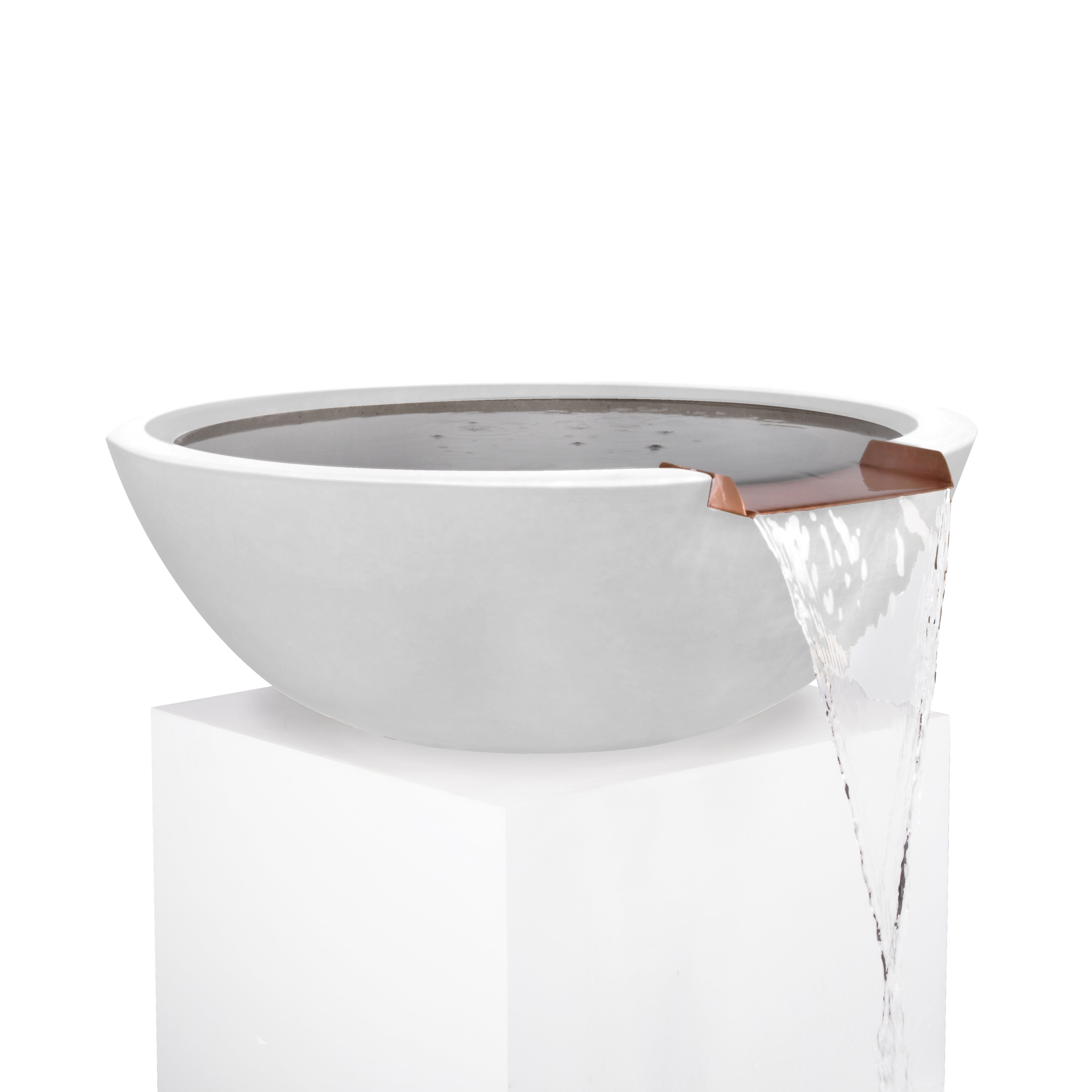 The Outdoor Plus Sedona Water Bowl - GFRC Concrete