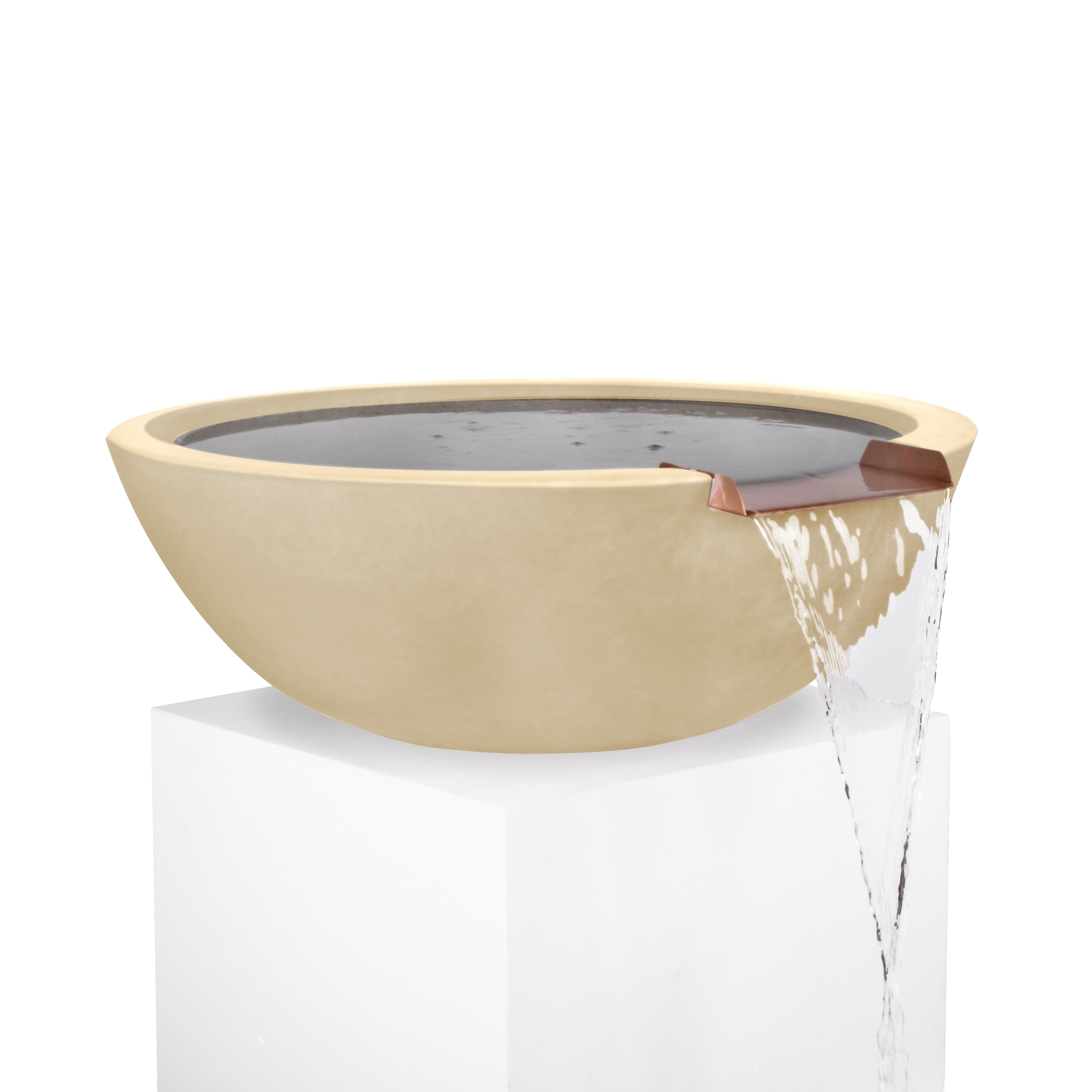 The Outdoor Plus Sedona Water Bowl - GFRC Concrete