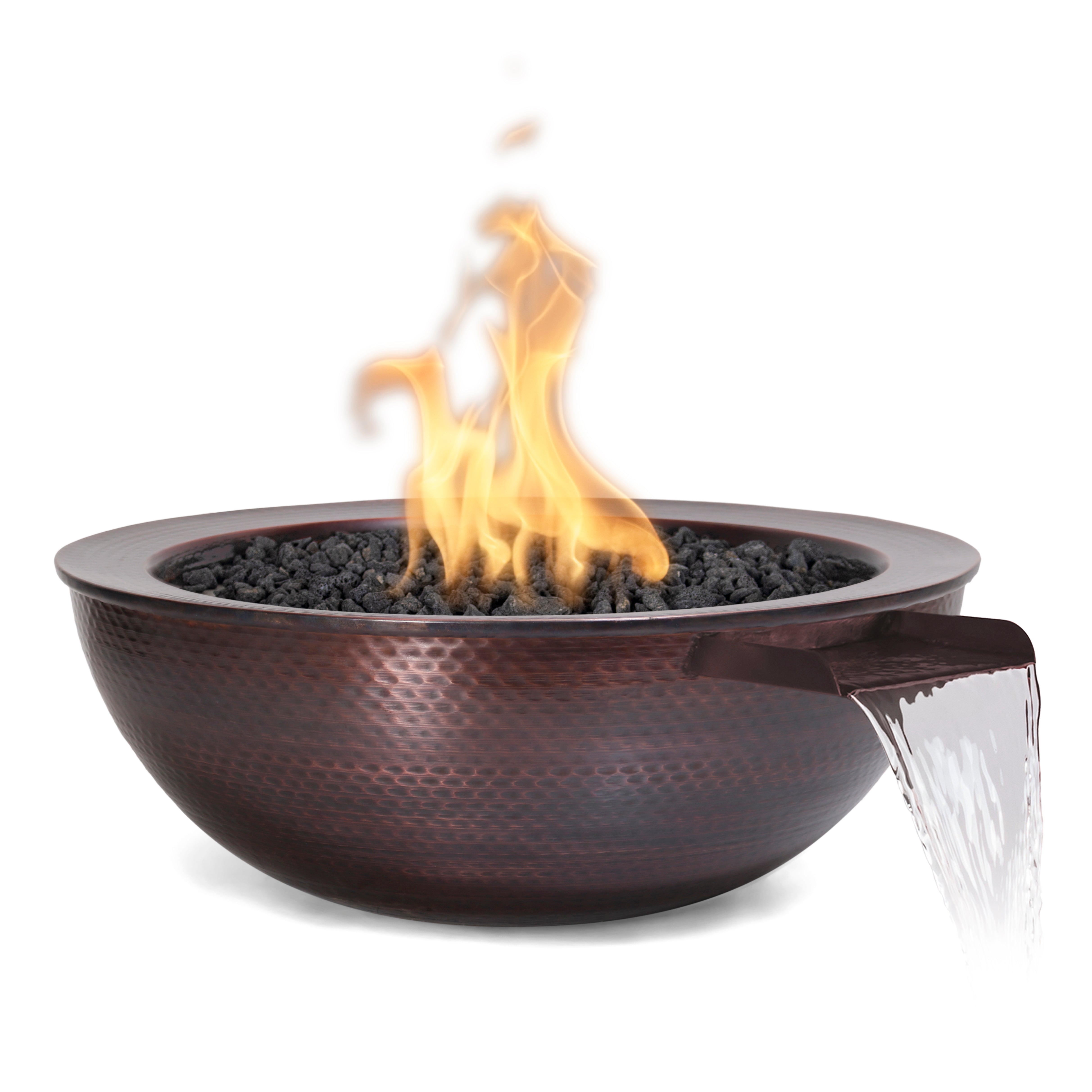 The Outdoor Plus Sedona Fire & Water Bowl - Hammered Copper