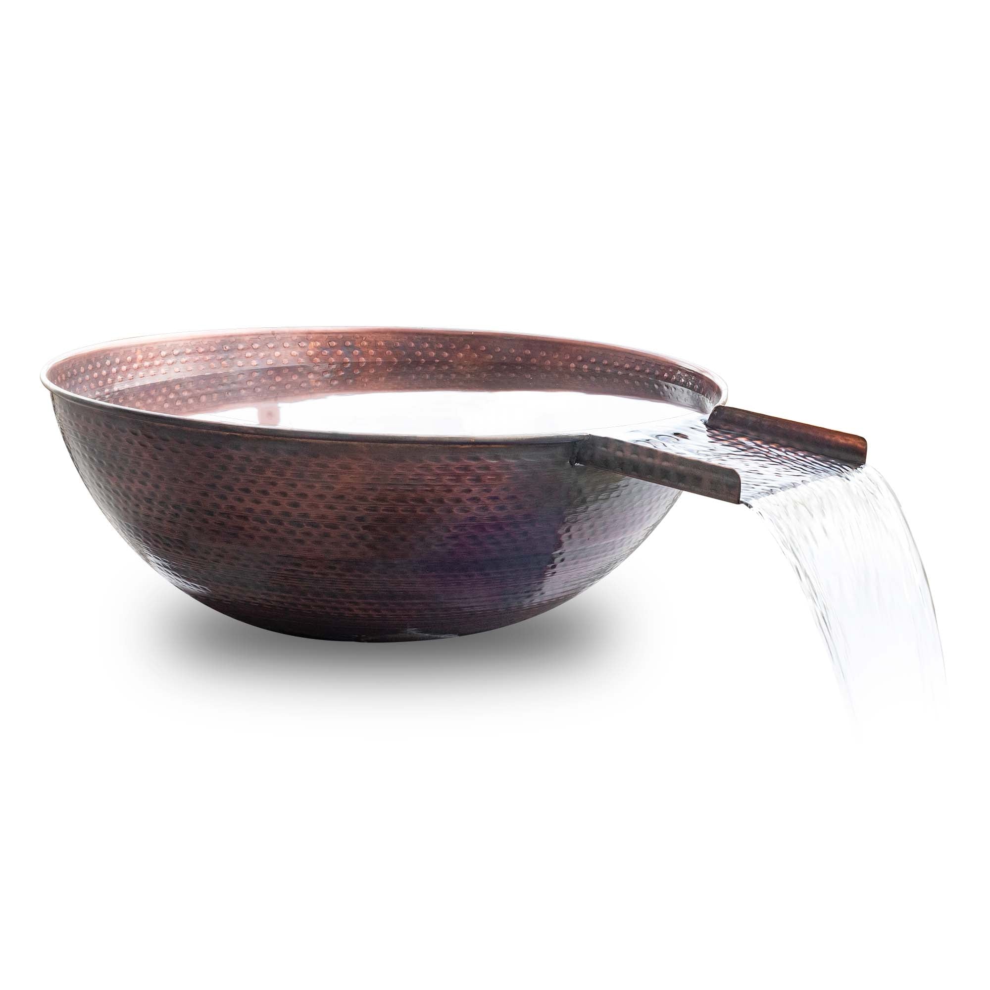 The Outdoor Plus Sedona Water Bowl - Hammered Copper