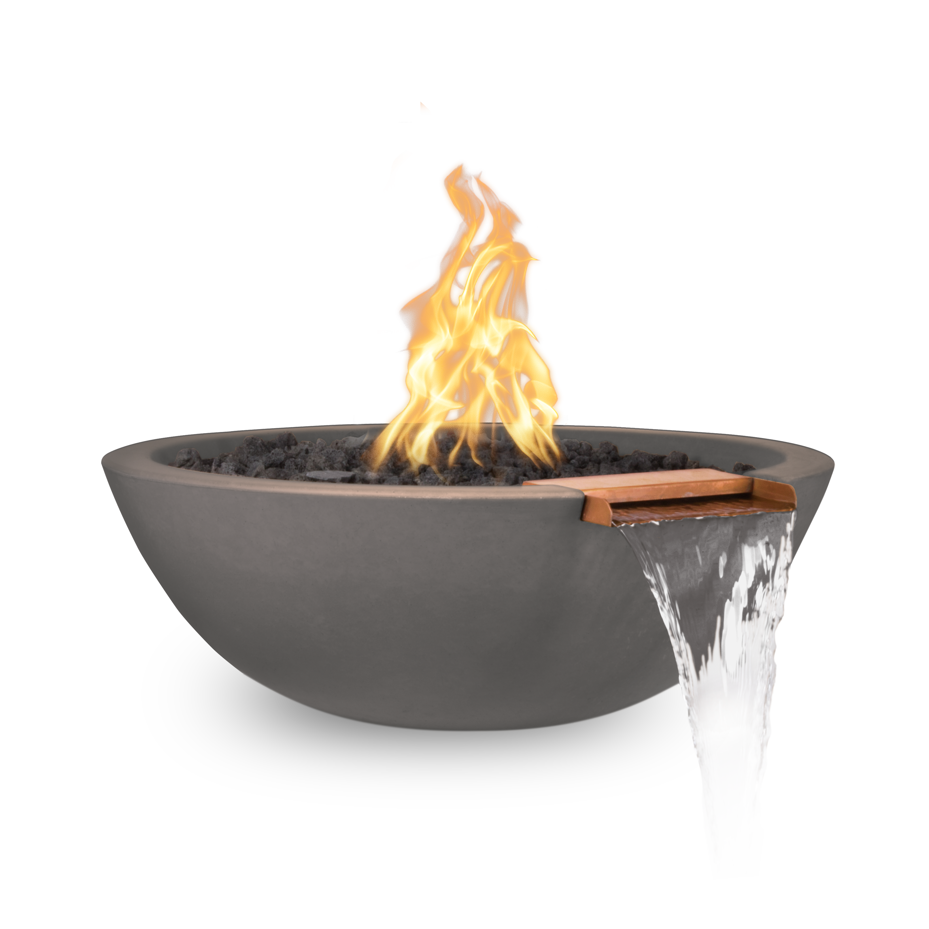 The Outdoor Plus Sedona Fire & Water Bowl - GFRC Concrete