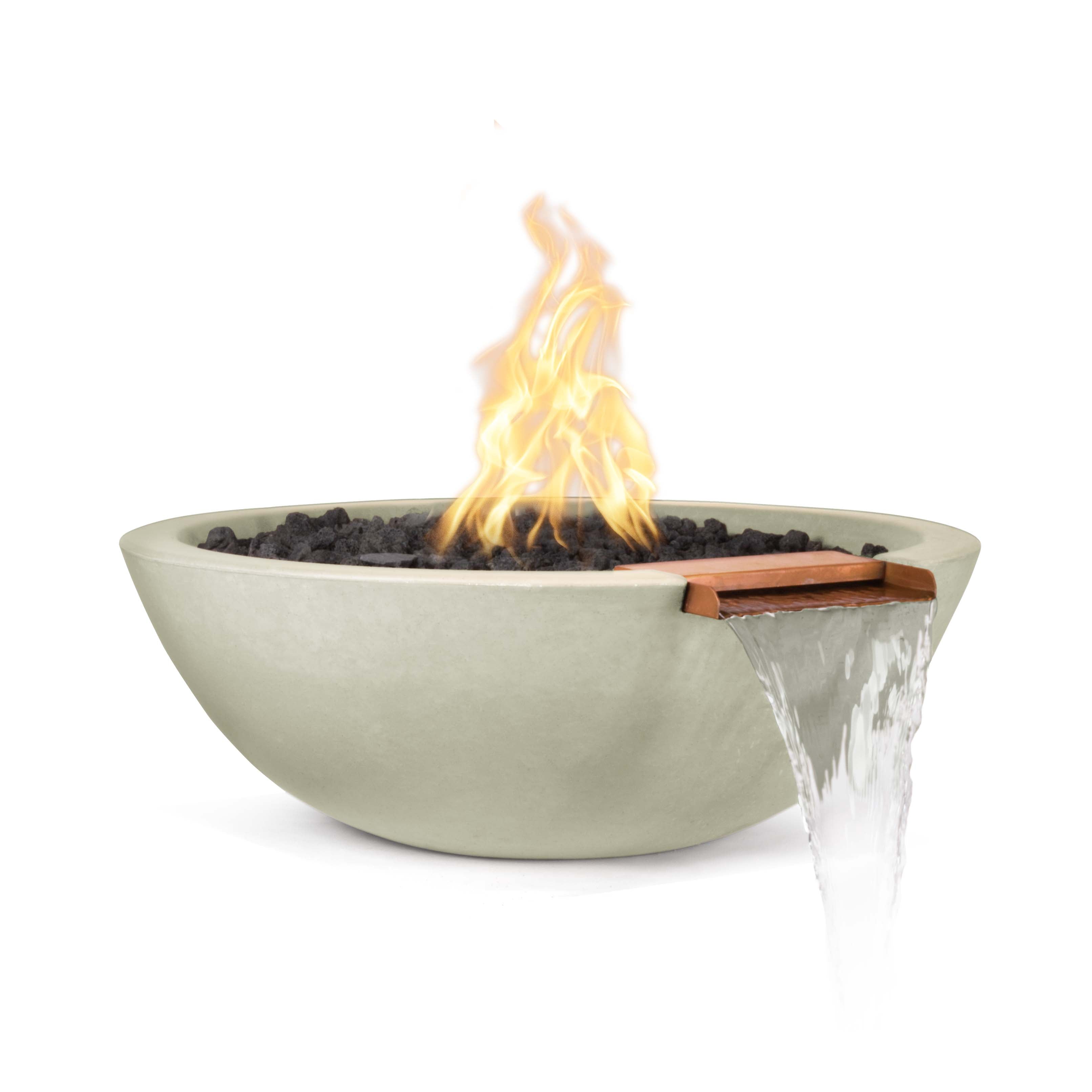 The Outdoor Plus Sedona Fire & Water Bowl - GFRC Concrete