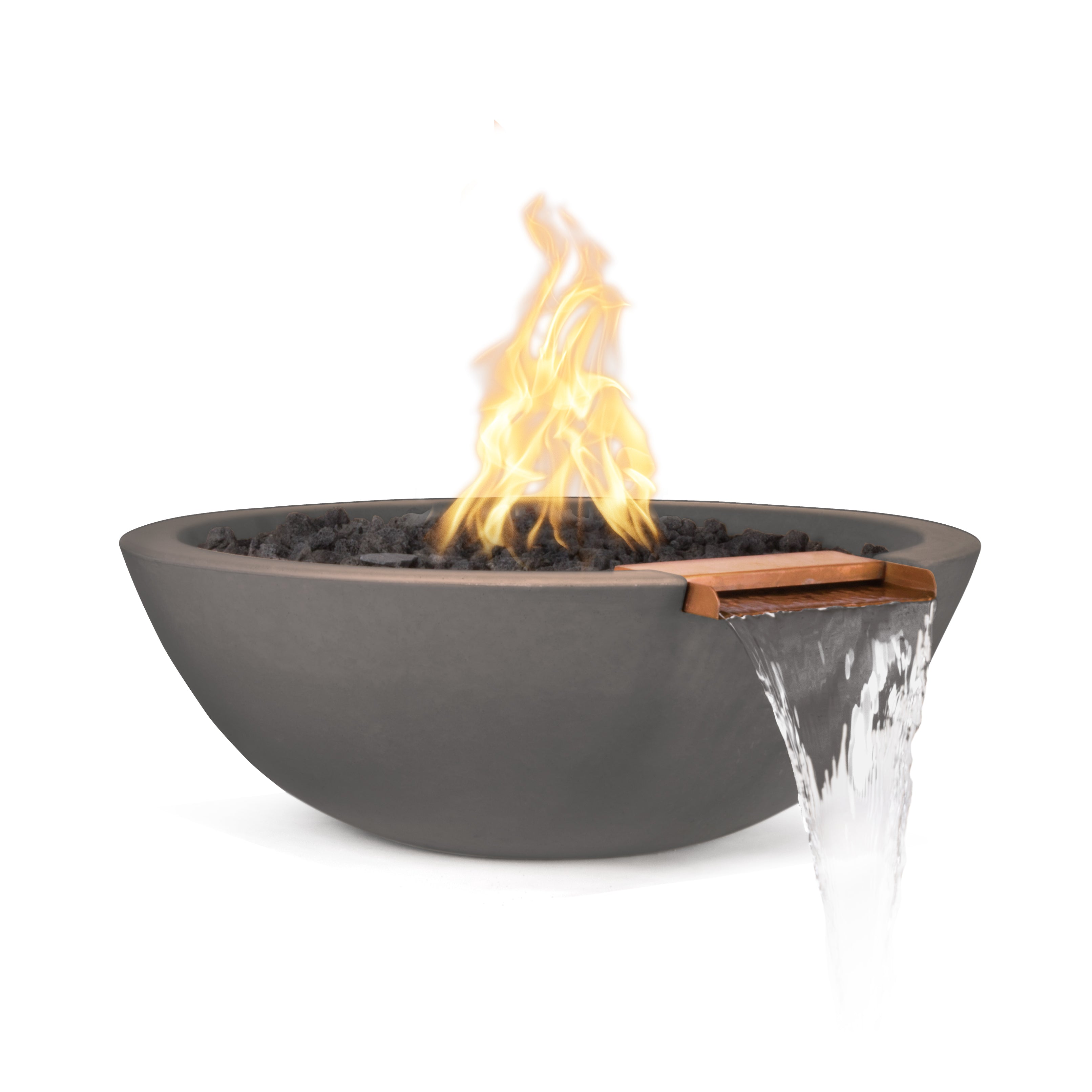 The Outdoor Plus Sedona Fire & Water Bowl - GFRC Concrete