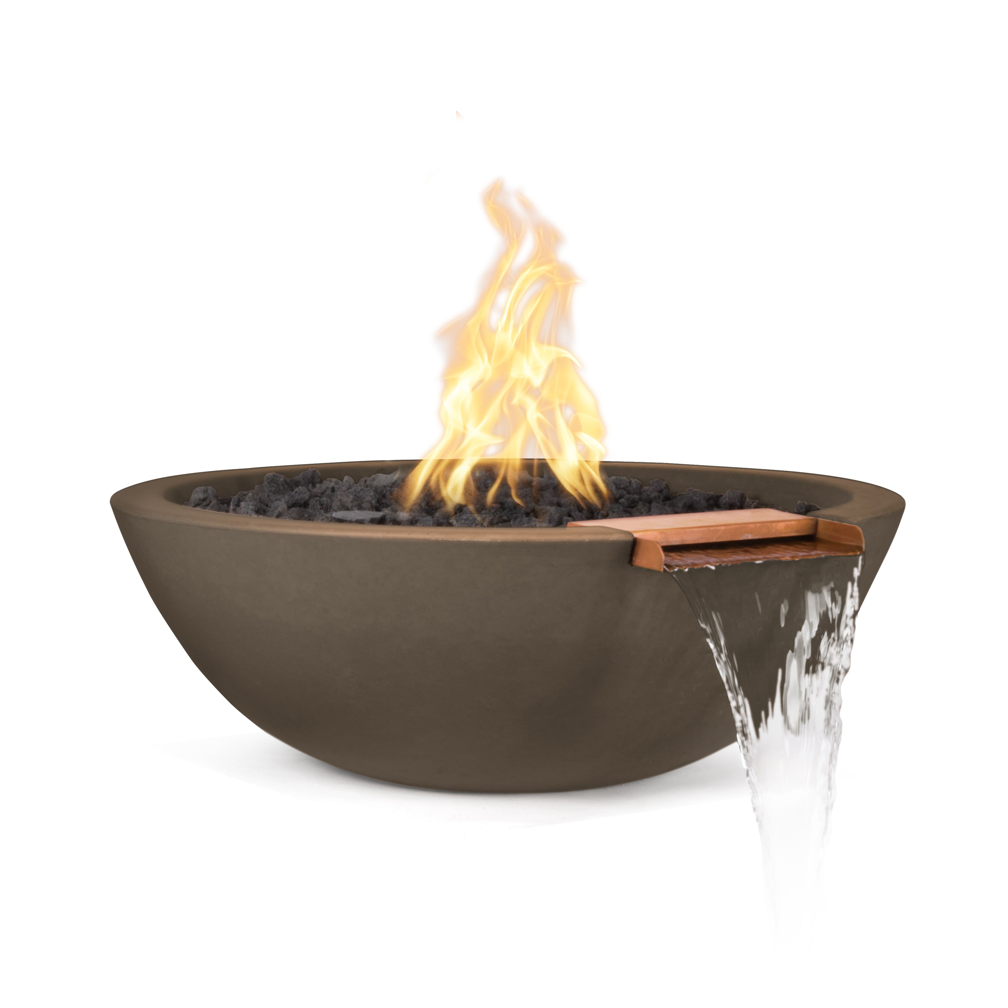 The Outdoor Plus Sedona Fire & Water Bowl - GFRC Concrete