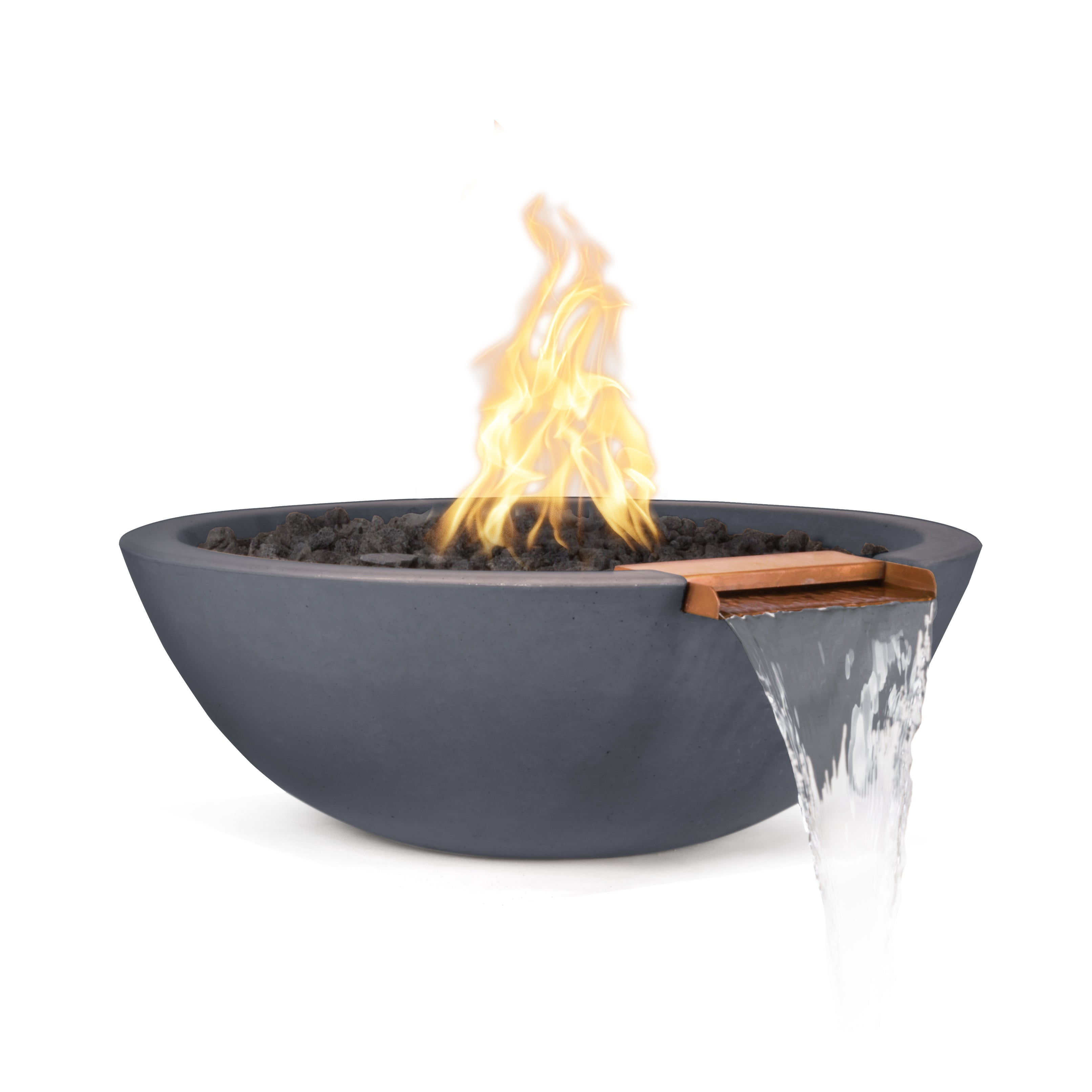 The Outdoor Plus Sedona Fire & Water Bowl - GFRC Concrete