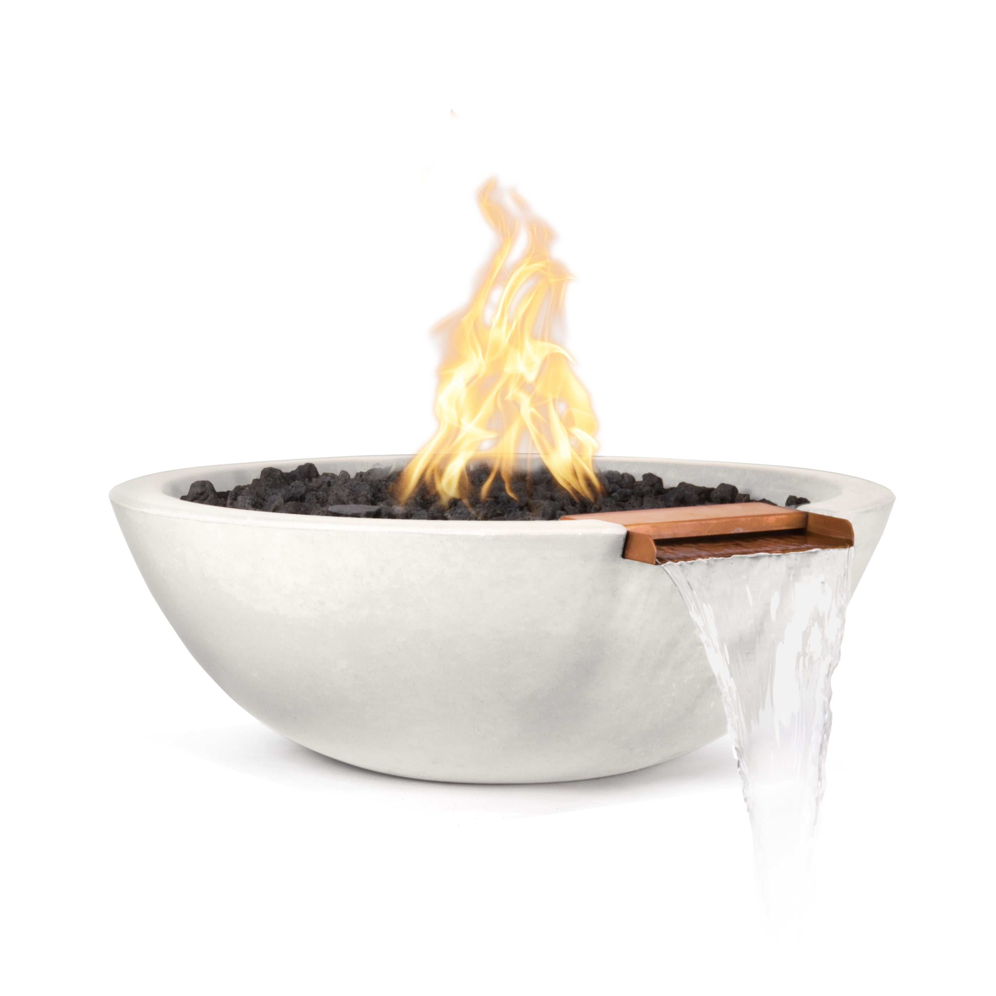 The Outdoor Plus Sedona Fire & Water Bowl - GFRC Concrete