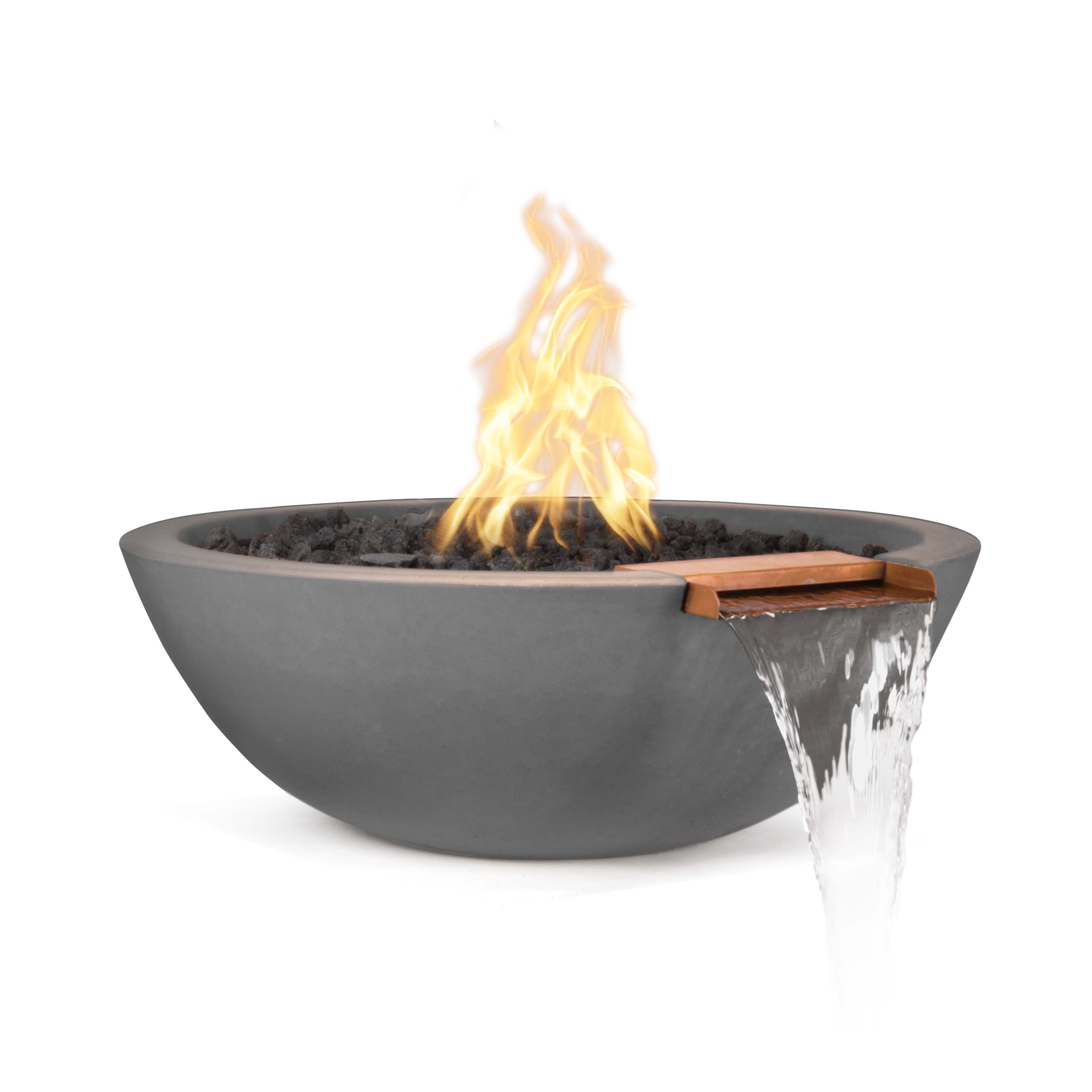 The Outdoor Plus Sedona Fire & Water Bowl - GFRC Concrete