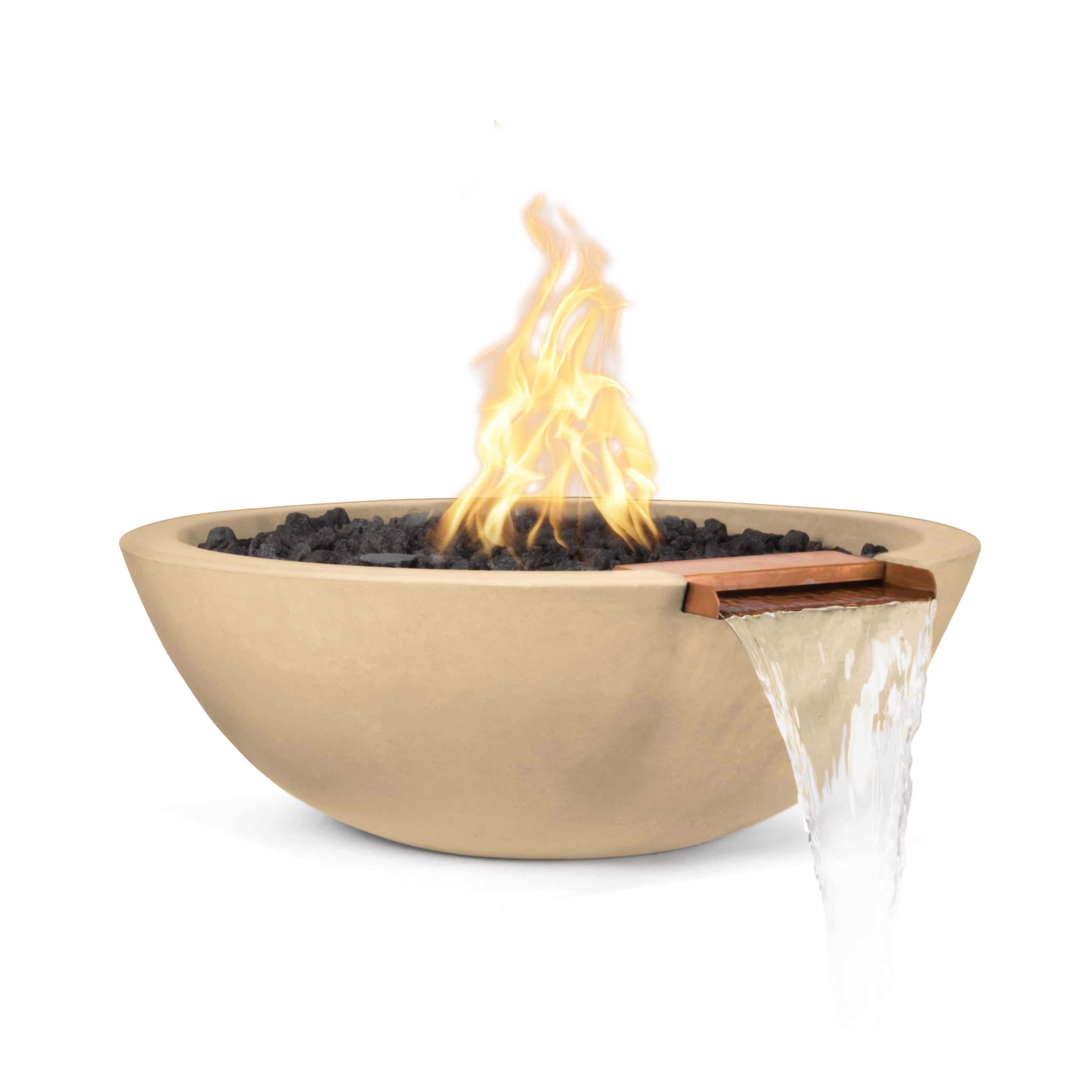 The Outdoor Plus Sedona Fire & Water Bowl - GFRC Concrete