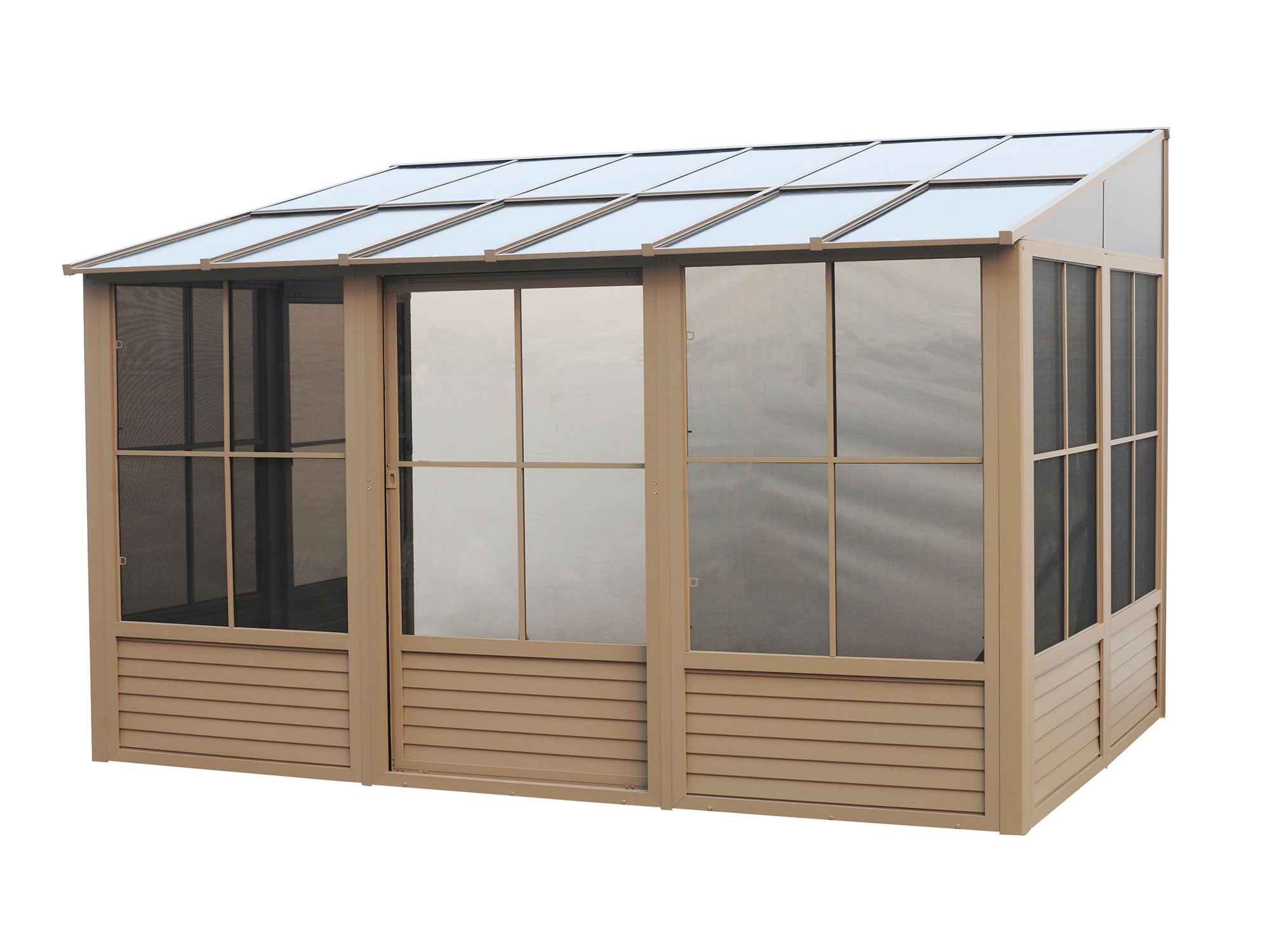 Gazebo Penguin Florence Wall-Mounted Solarium 8' x 12' Polycarbonate Roof