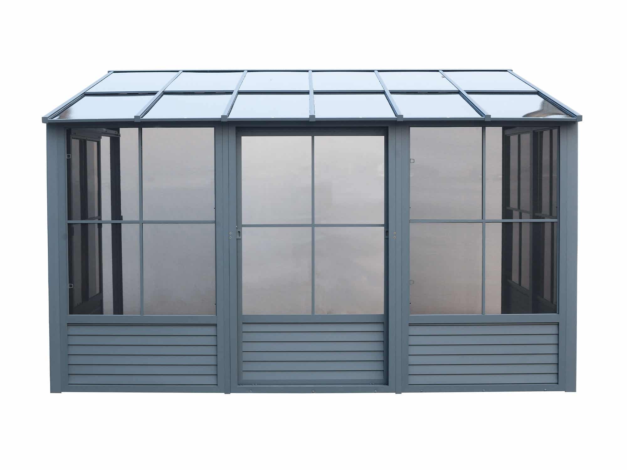 Gazebo Penguin Florence Wall-Mounted Solarium 8' x 12' Polycarbonate Roof