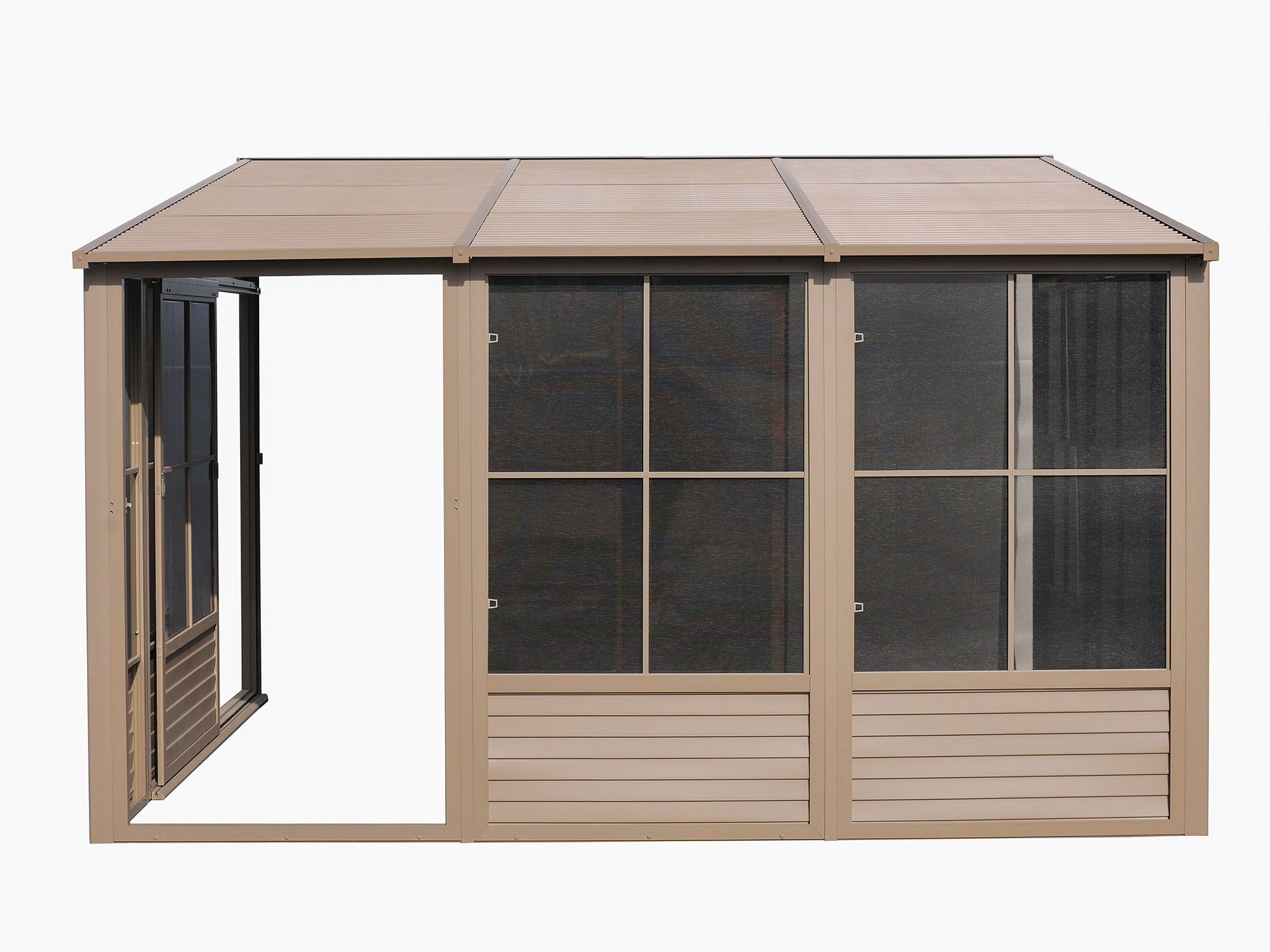 Gazebo Penguin Florence Wall-Mounted Solarium 8' x 12' Metal Roof