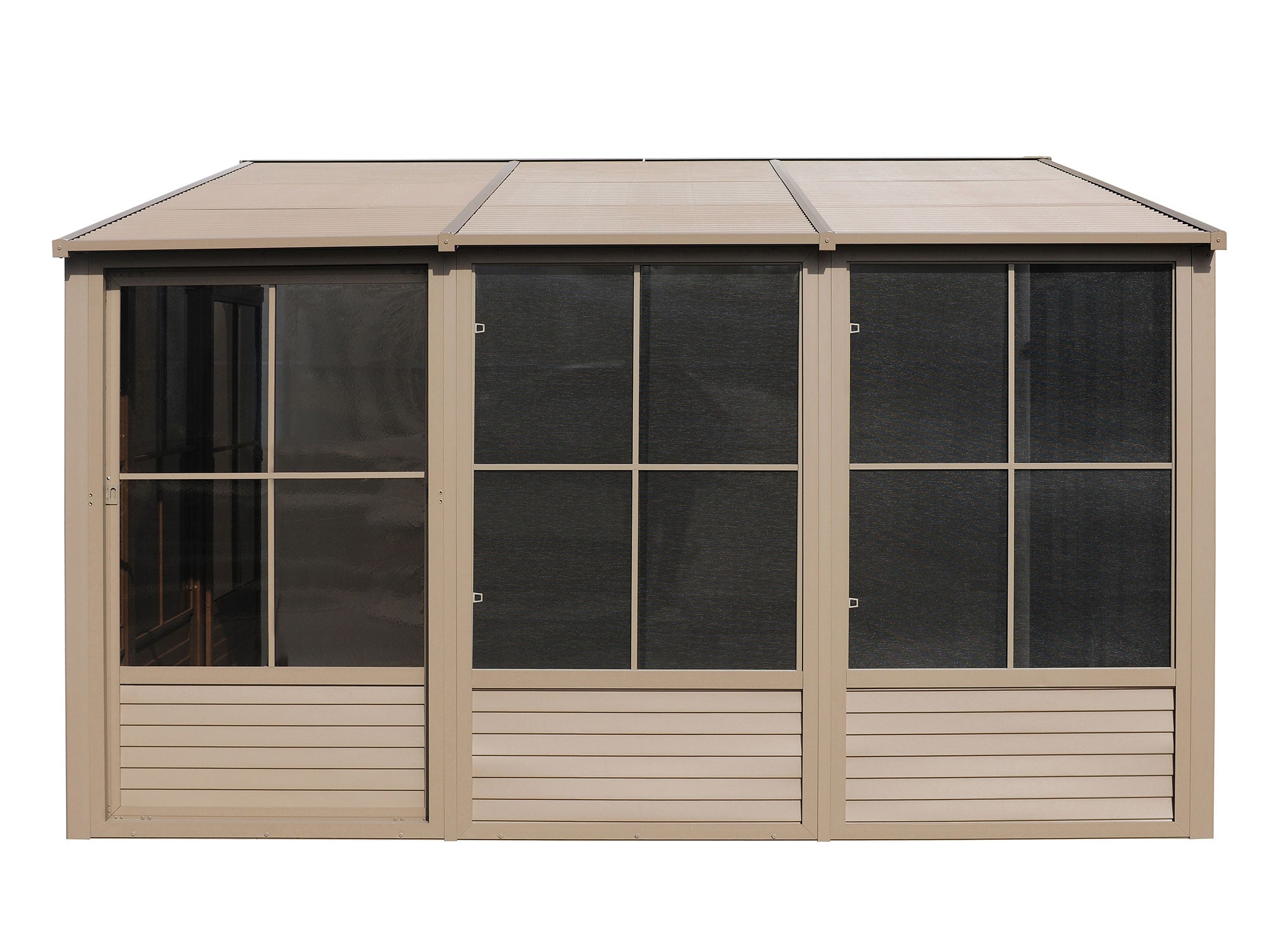 Gazebo Penguin Florence Wall-Mounted Solarium 10' x 16' Metal Roof