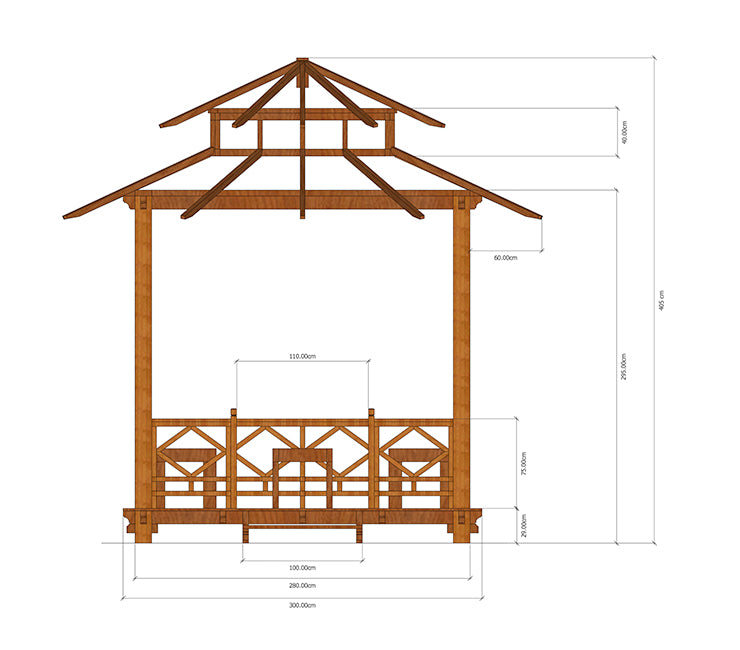 Exaco | Bali Gazebo 10' X 10'