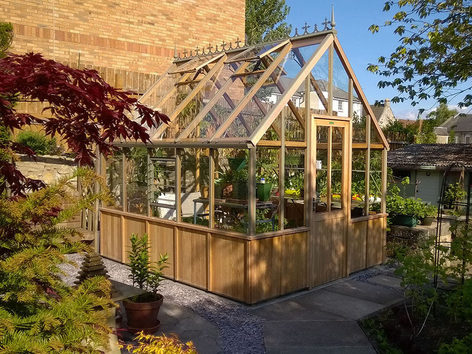 Alton Greenhouse | Cheltenham Cedar Half-Boarded Greenhouse