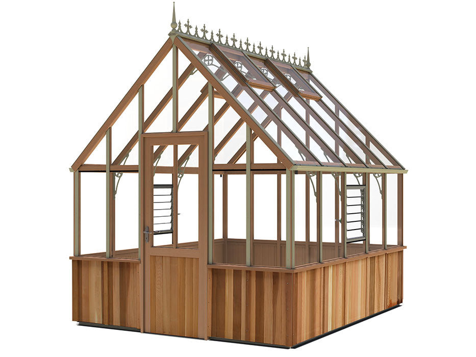 Alton Greenhouse | Cheltenham Cedar Half-Boarded Greenhouse