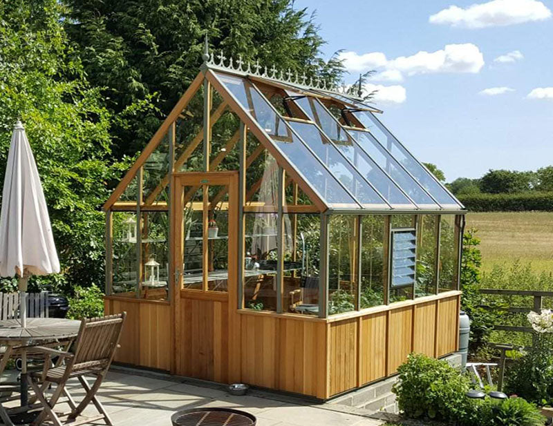 Alton Greenhouse | Cheltenham Cedar Half-Boarded Greenhouse